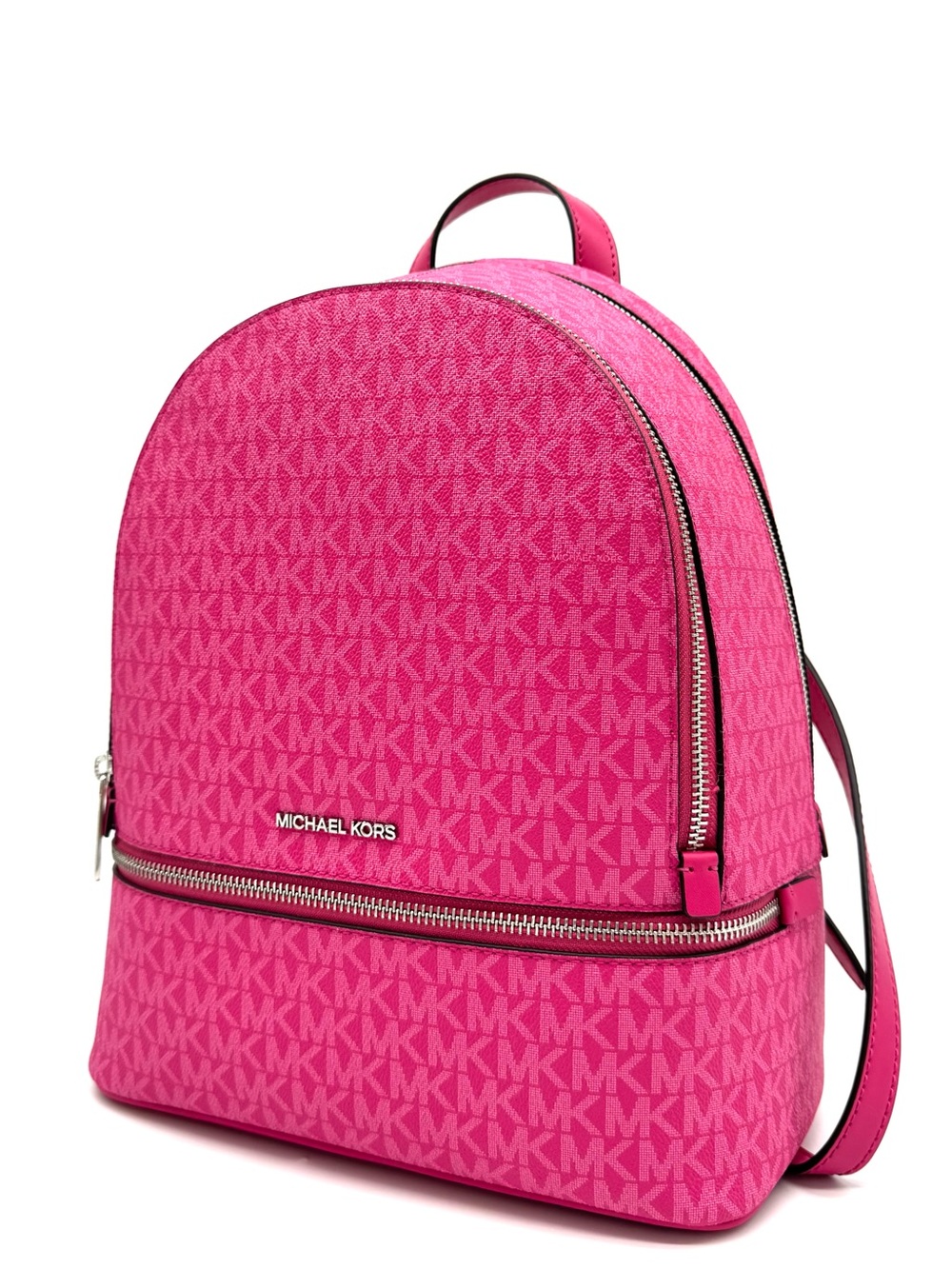 Michael Kors Medium Rhea Zip Backpack - Dragonfruit